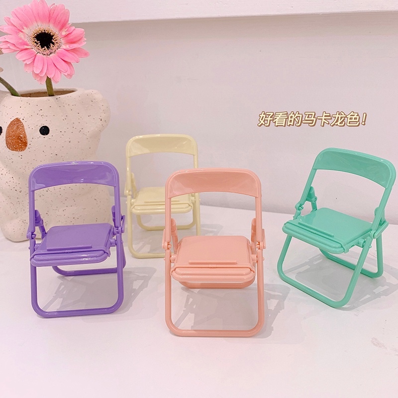 Universal Phone Holder Cute Chair Shape Foldable for iPhone and All Android Phones Fashion Mini Phone Stand