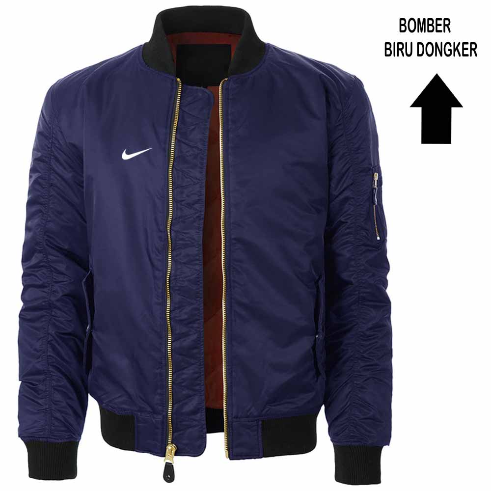 ORI /JAKET PRIA TERBARU CASUAL / JAKET BOMER PRIA LOGO NIKE BISA COD & REQUES