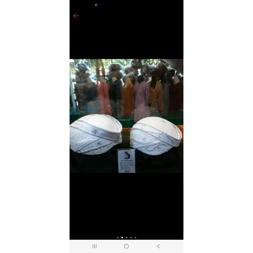 Blangkon Manten Payet Putih dan hitam