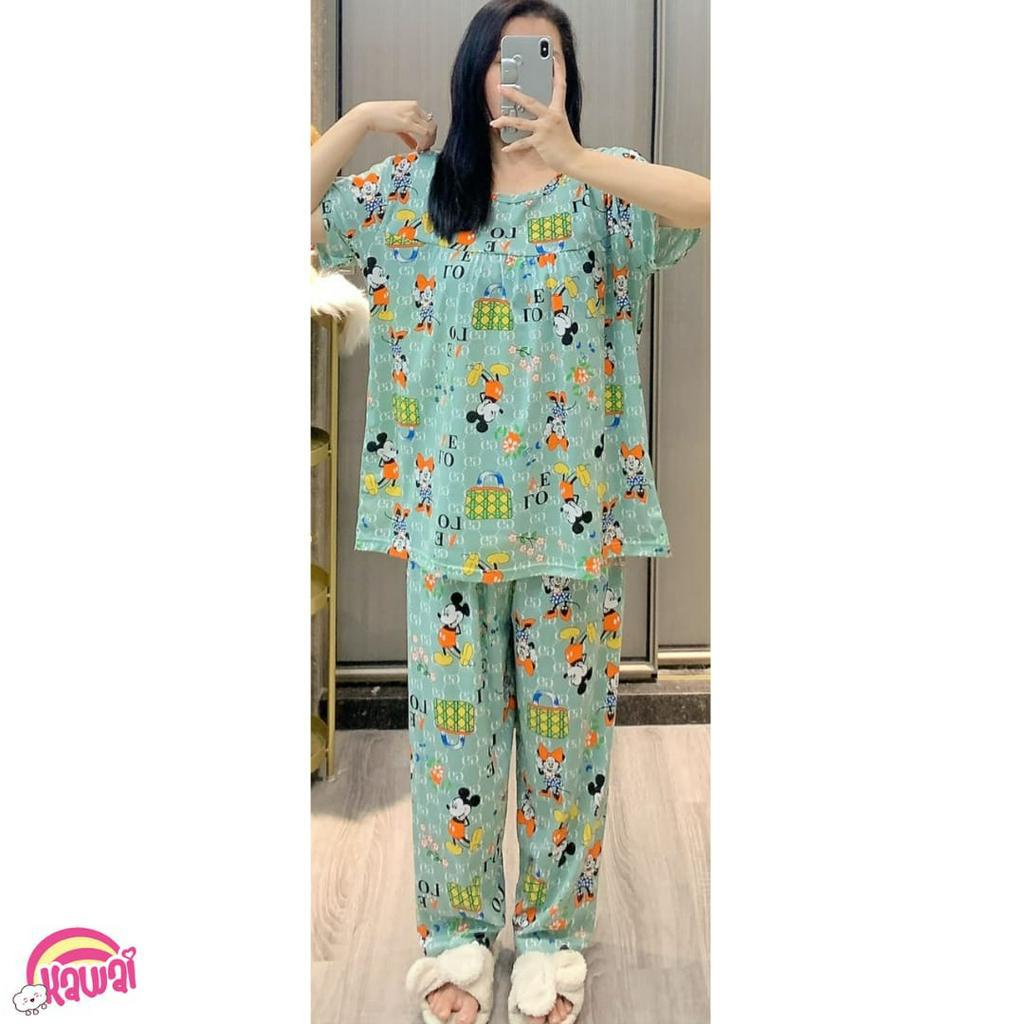 KAWAI BAJU TIDUR PIYAMA SETELAN CP JUMBO LD 130 OVERSIZED IMPORT