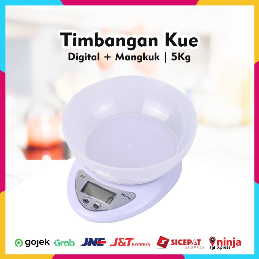 Timbangan Kue Dapur Digital Kitchen Scale Kapasitas 5 KG GSF