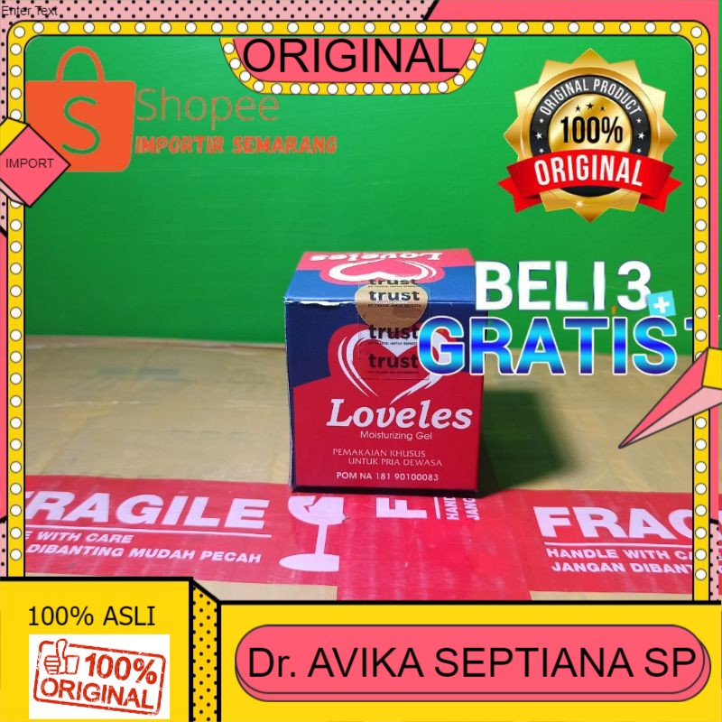 100% ASLI Loveles gel asli obat kuat oles pria Terdaftar BPOM Ori