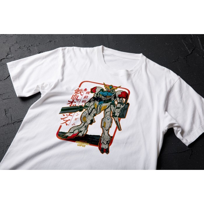 Tshirt Kaos tshirt barbatos gundam gunpla retro style