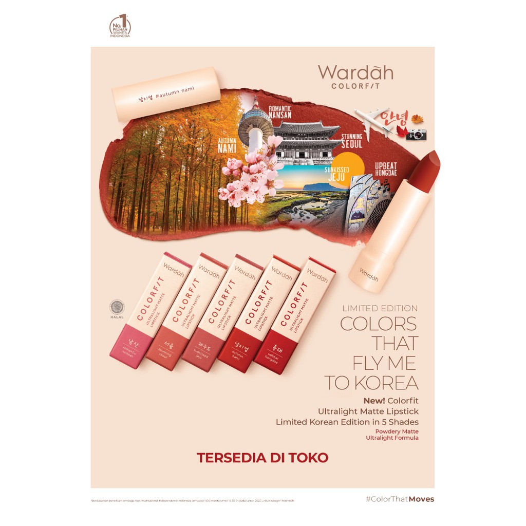 Wardah Colorfit Ultralight Matte Lipstick