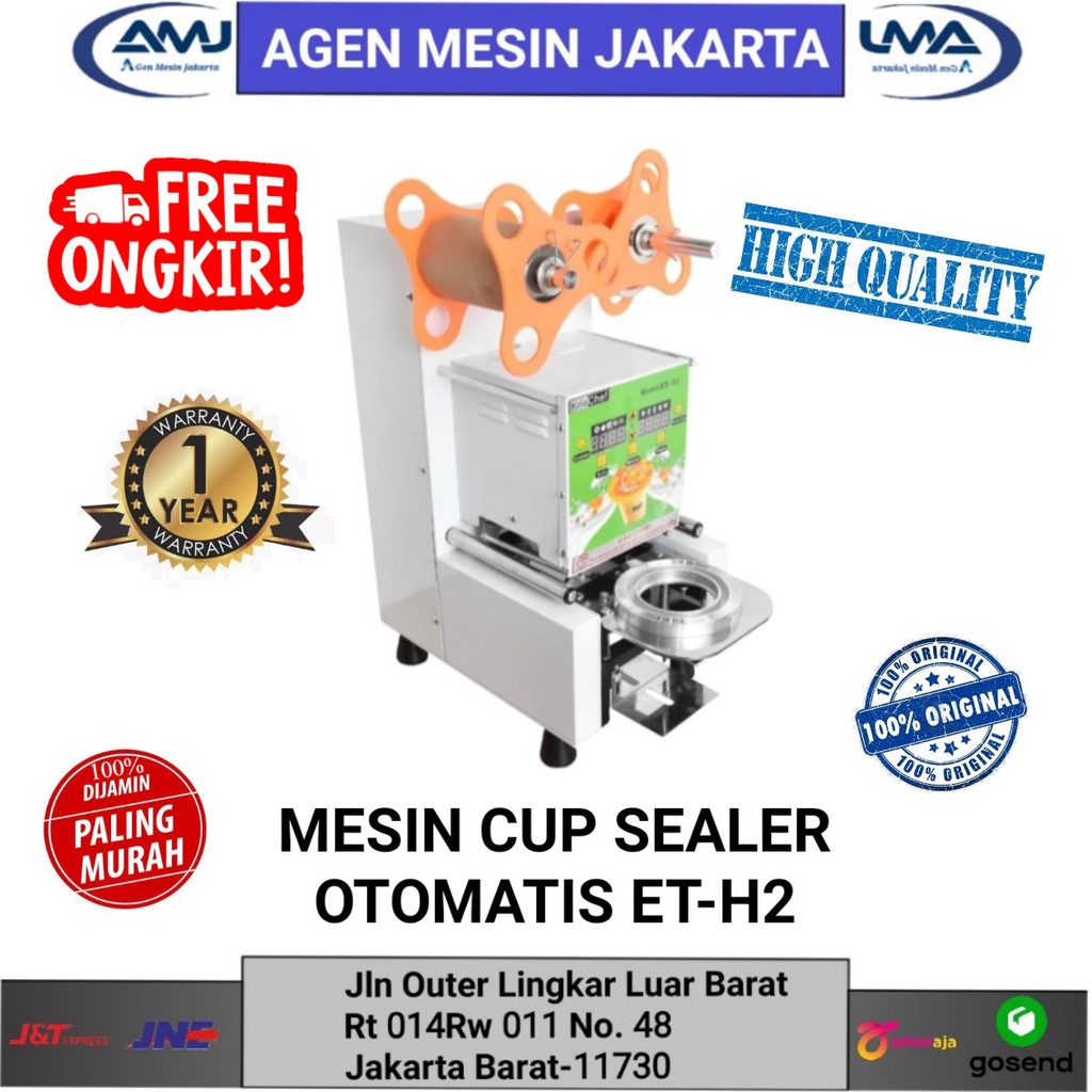 Jual Mesin Cup Sealer Otomatis Segel Gelas Plastik Et H Shopee Indonesia