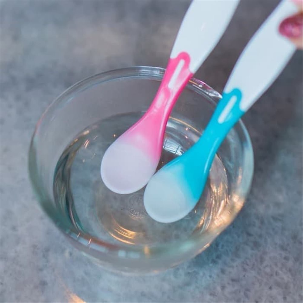 Little Baby Heat sensor Spoon / Sendok Sensor Panas 6M+ BPA FREE