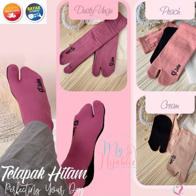 Kaos Kaki Jempol Muslimah Tapak Hitam Sashee Kaoskaki Telapak Hitam Murah