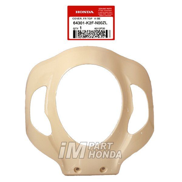 Cover Front Tameng Lampu Depan Scoopy K2F Krem Cream 64301-K2F-N00ZL