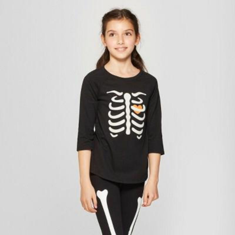 Cat&jack girls tee(glow in the dark)