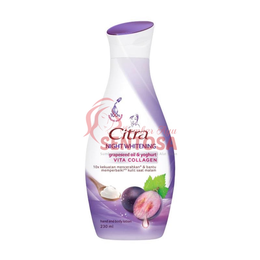 CITRA HAND &amp; BODY LOTION NIGHT COLLAGEN GLOW 230 ML