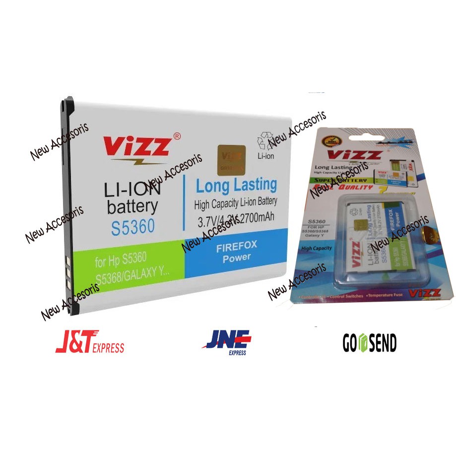 Baterai Vizz Samsung S5360