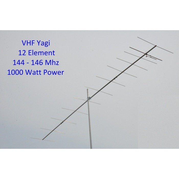 Yagi VHF 12 Element 144-146 Mhz , 142-148 Mhz, Antena Pengarah