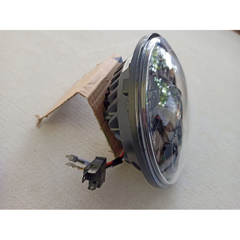 Headlamp Daymaker Spider 19 Mata Led 7inch - Lampu Projector DayMaker 19led - Day Maker (IMPOR)