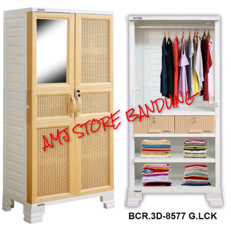 lemari plastik napolly Gantungan jumbo murah bandung