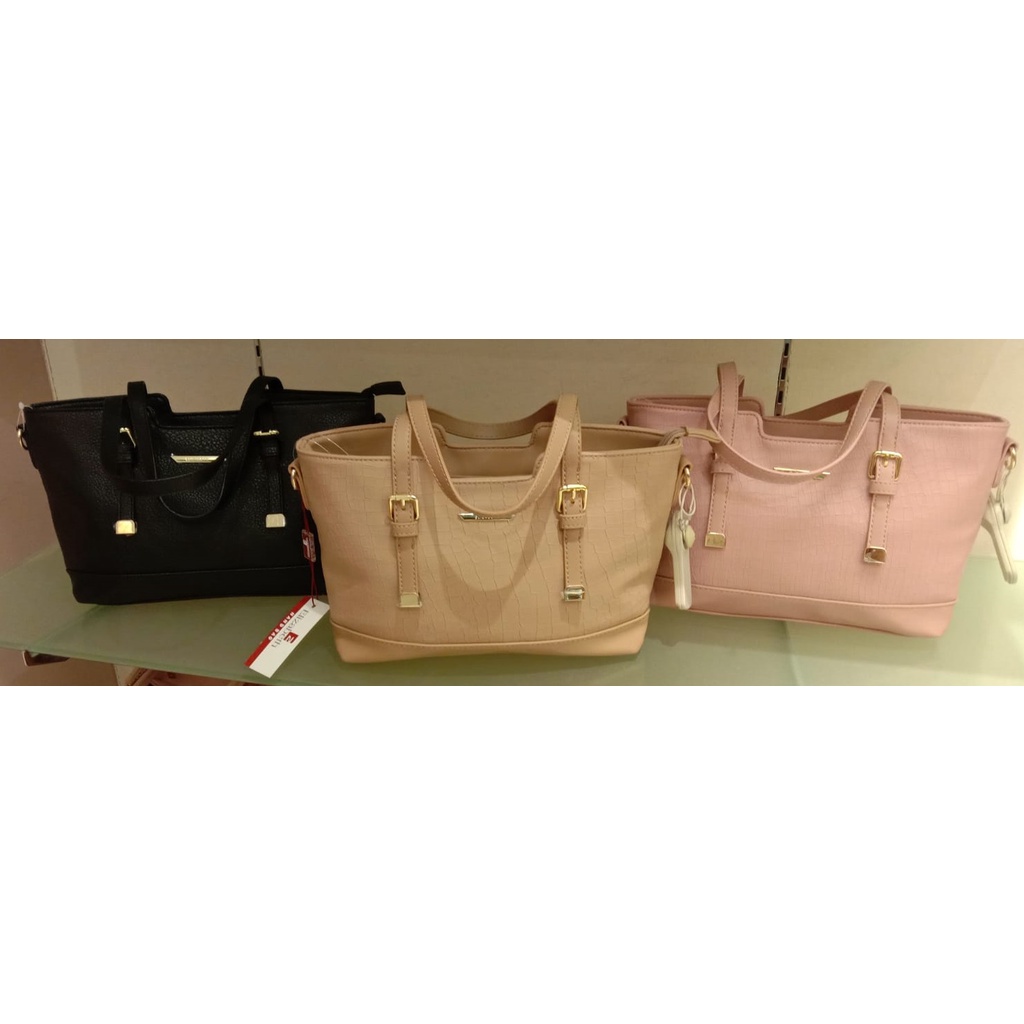 (EL.61) TAS TOTE BAG WANITA MERK ELIZABETH PLUS TALI SELEMPANG