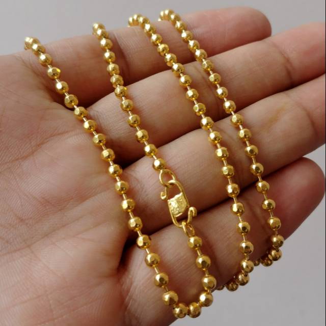 Kalung Merica Lapis Emas Asli