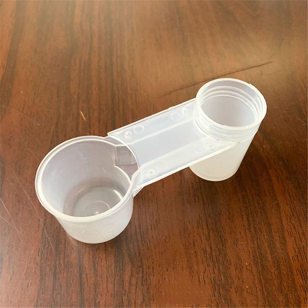 Solighter 10pcs Tempat Makan Burung Gelas Minum Plastik Double-head Drinking Cup Automatic Minum Air Mancur Double Mouth Drinker