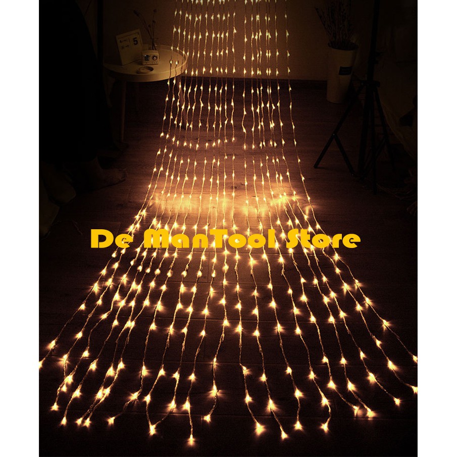 Lampu Air Terjun Lampu Tirai Air Terjun Lampu Tirai Hujan 3x3 320 Led