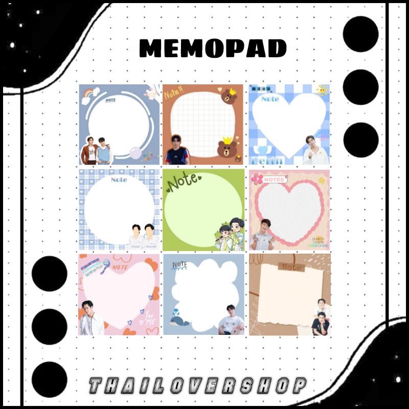MEMOPAD RAIKANTOPENI NOTES THAI ACTOR RAIKANTOPENI BRIGTH PERTH NANON CHIMON TAWAN