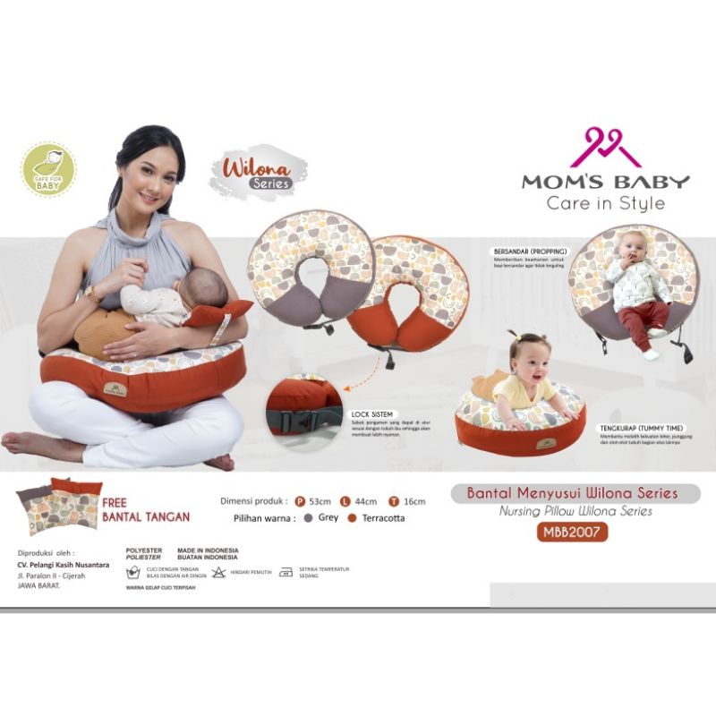 mom's baby bantal menyusui wilona