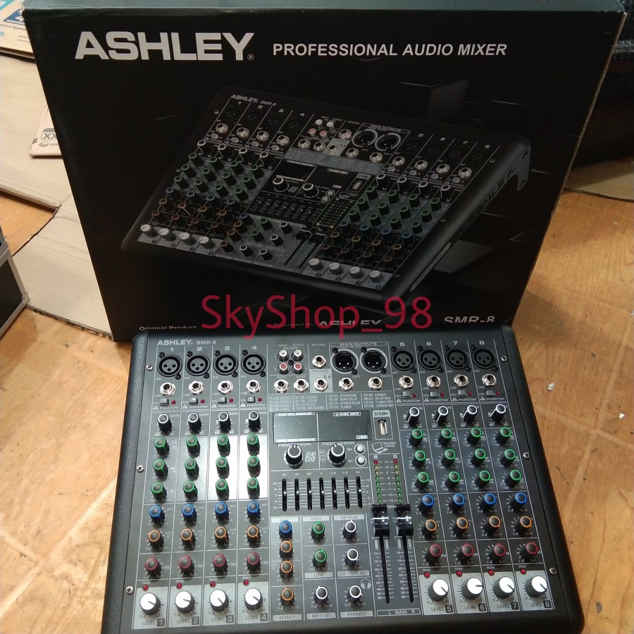 Mixer audio 8CH Ashley SMR 8 /SMR8 original 8 channel
