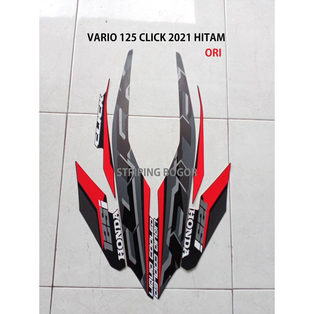 Sticker Motor Honda Vario 125 Click 2021 Hitam