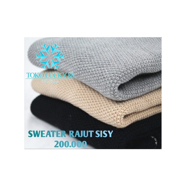 IMPORT BELI 2 GRATIS 1 Sweater Rajut Wool Musim Dingin Infinity Baju Winter Sissy