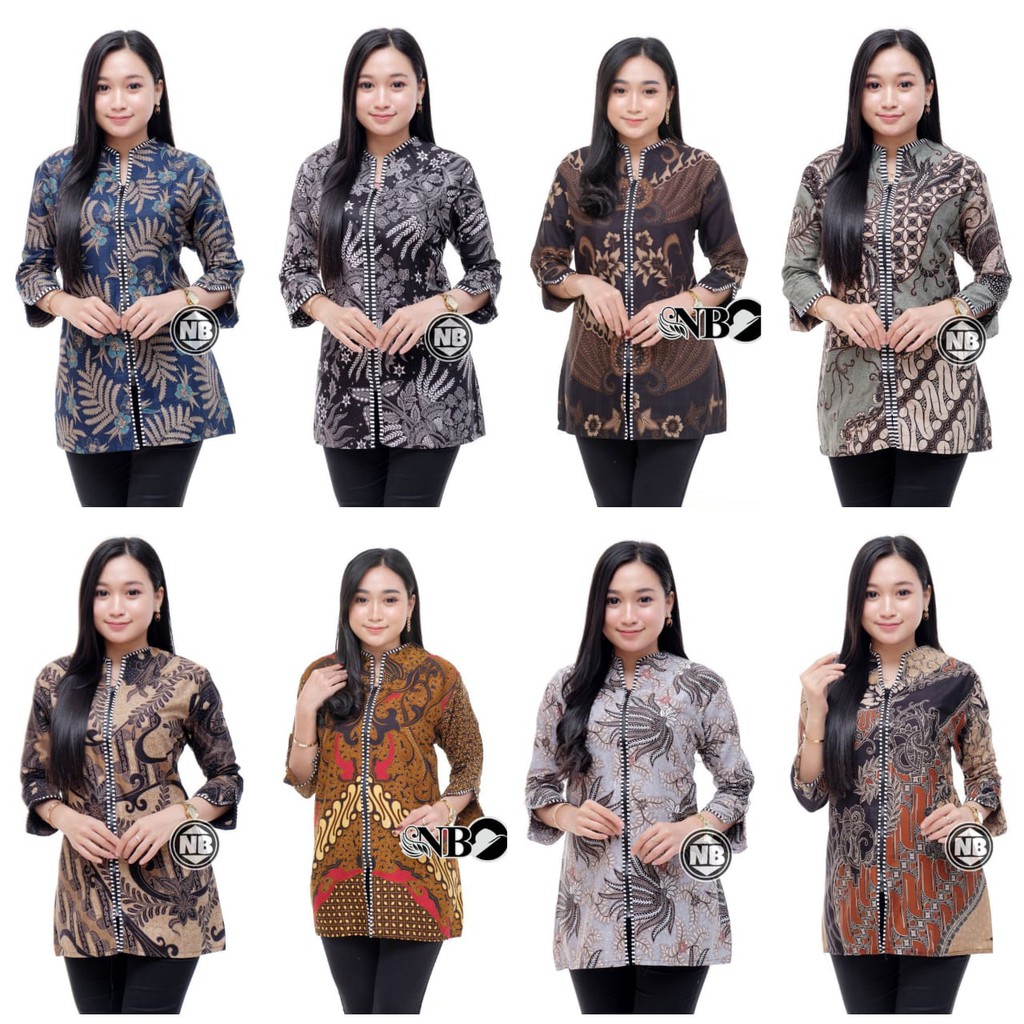 Batik Kalongan | Blouse Batik Atasan Wanita Seragam Kantor Best Seller Terlaris