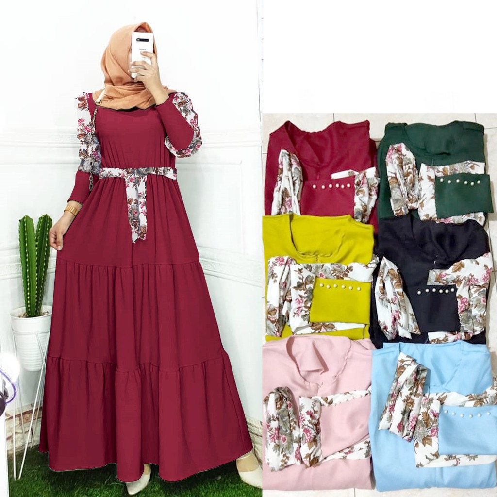 FASHION MUSLIM WANITA DRESS ROHANA DMR