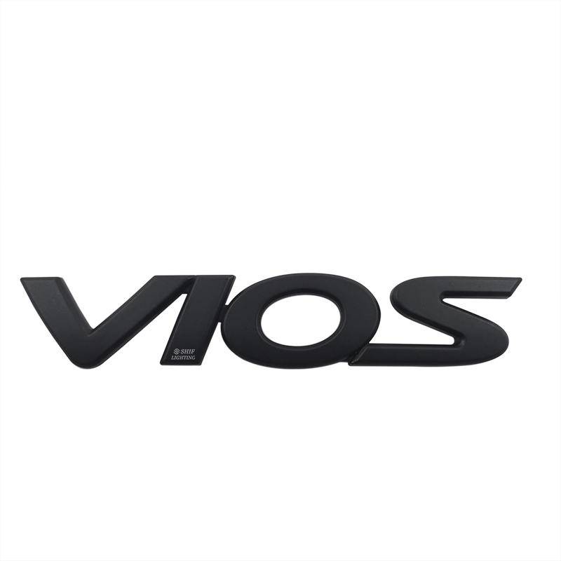 1pc Stiker Emblem Logo VIOS Bahan ABS Warna Hitam Untuk Mobil TOYOTA VIOS