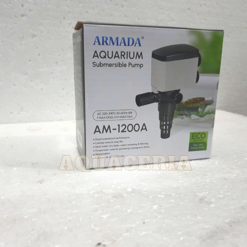 Mesin pompa celup Aquarium ARMADA AM 1200 A powerhead Aquarium 40-60cm