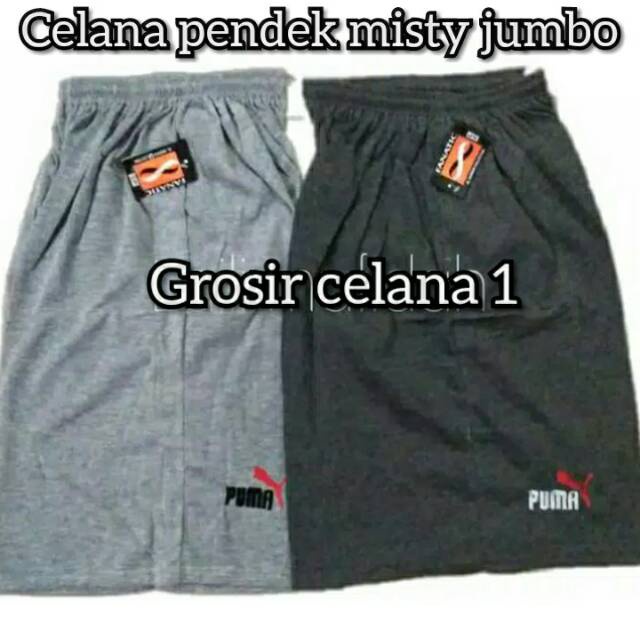 Celana kolor pendek dewasa jumbo Santai Pria Wanita Big Size Jumbo Fit To XXXL Muat sampai 110 Kg Murah