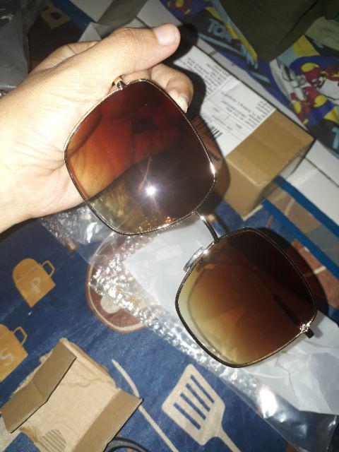 [bayar Di Tempat]square Glasses Frame Women Retro Brand Designer Sunglasses For Female New Summer