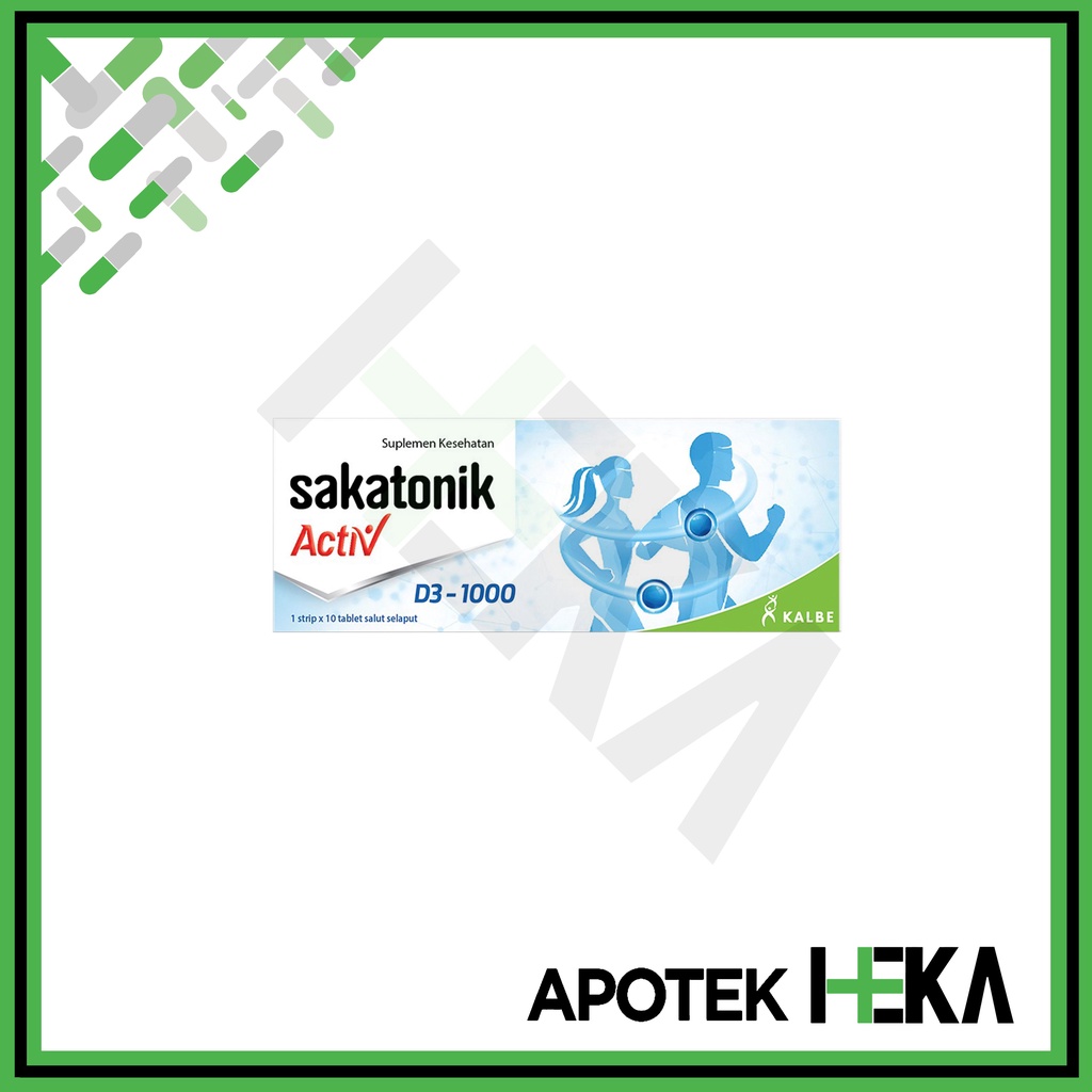 Sakatonik Activ D3 1000 IU Box isi 10 Tablet - Vitamin D (SEMARANG)