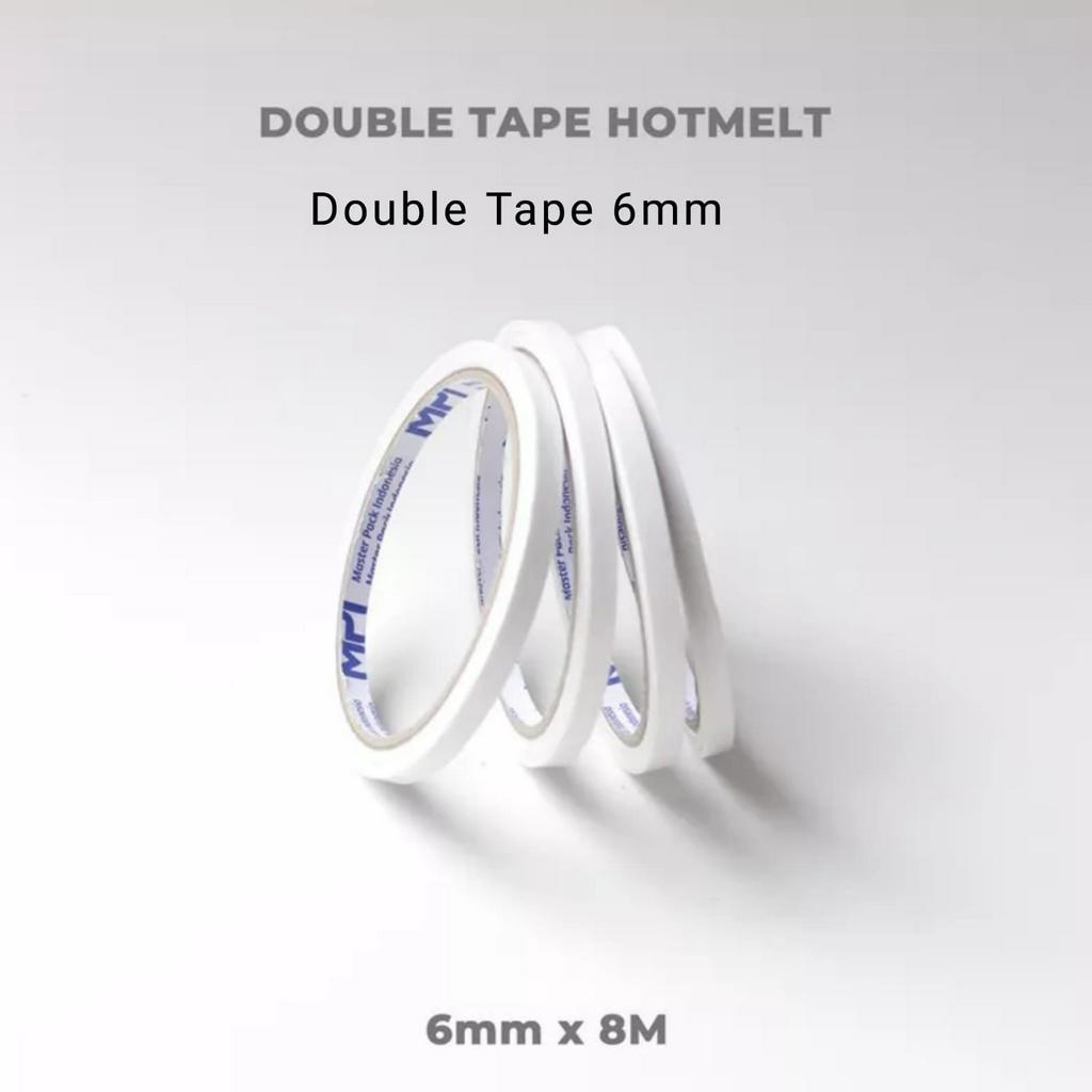 Double Tape Kertas 6mm - 12mm - 24mm