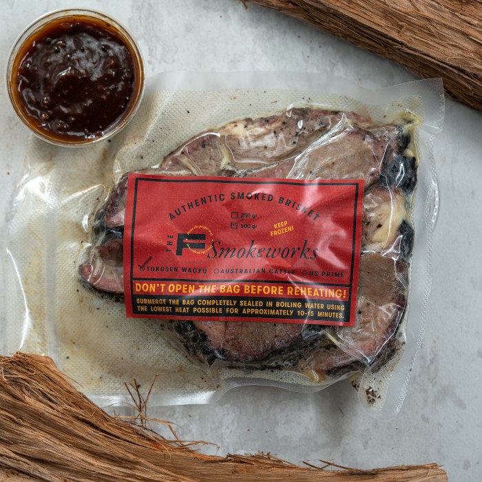

Daging Asap - Smoked Brisket Australian Cattle 500Gr--Daging Asap