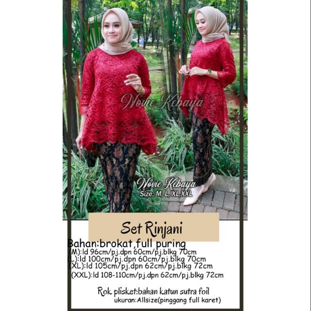 Kebaya brokat kebaya rinjani kebaya wanita setelan kebaya