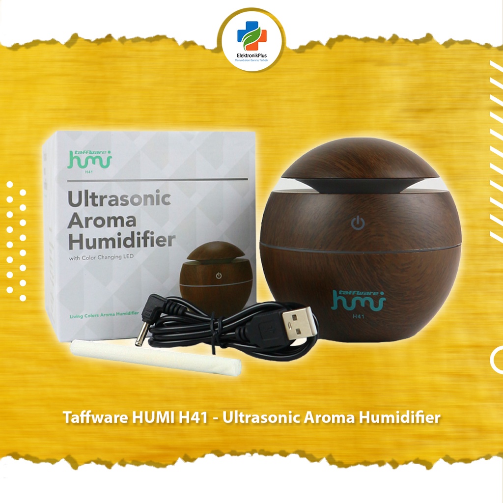 Air Humidifier Ultrasonic Aromatherapy Desain Kayu Taffware EP88 Pengharum dan Pelembab Ruangan