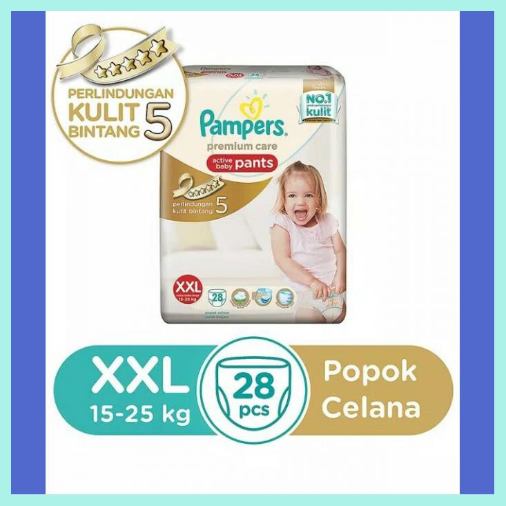 PAMPERS PREMIUM PANTS XXL28 / XXL 28 - KEMASAN GOLD