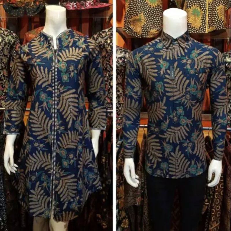 Batik Couple NotoArto Batik IPNU-IPPNU Kemeja Pria Sogan Lawasan Manuk Kembar Katun Cap Solo 2564