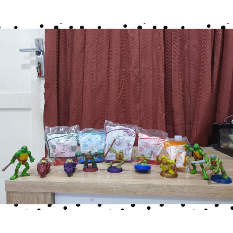 Happy Meal Teenage Mutant Ninja Turtles Ninja Turtle Kura Hadiah Happy Meals Mcdonalds Mainan Mcd
