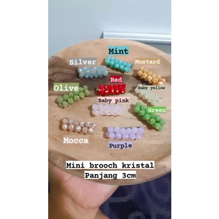 Bros kristal Bros dagu kristal Bros bahu kristal Bros mini Bros cantik Bros murah