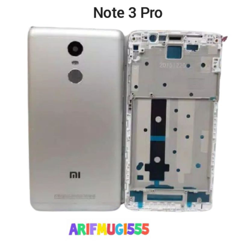 KESING CASING CESING FULLSET FRAME TULANG LCD BACKDOOR XIAOMI REDMI NOTE 3 PRO ORIGINAL