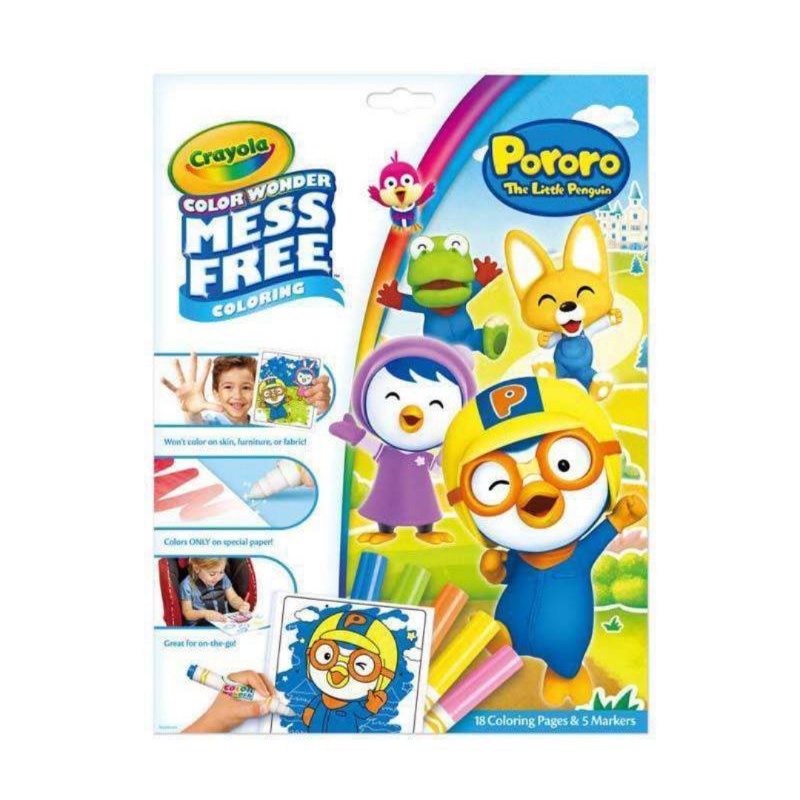 

Crayola Color Wonder Mess Free PORORO 18 pages + 5 Markers