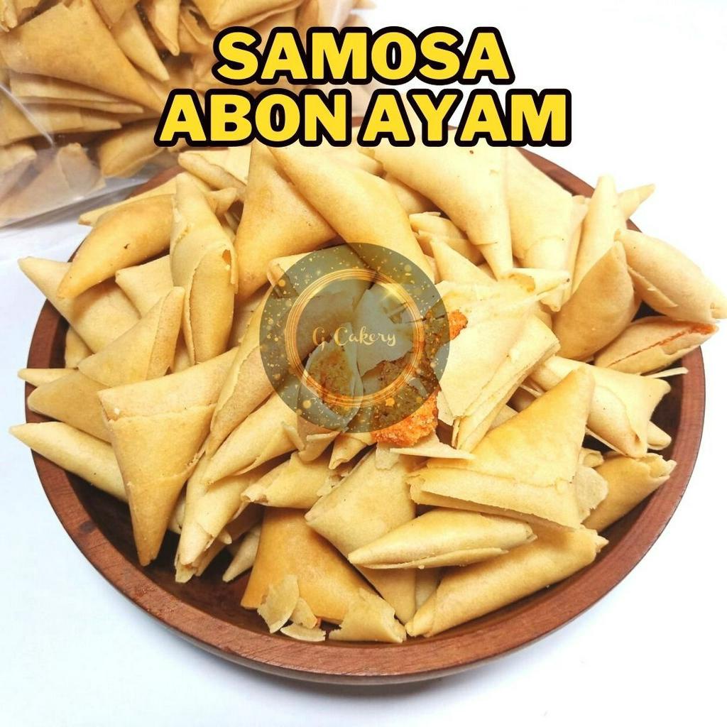 

Samosa Kering isi Abon Ayam Spesial 250gr