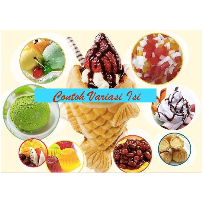 

Mesin Kue Ikan Taiyaki 3 Pcs Open Mouth Fish MKS-G3 J1