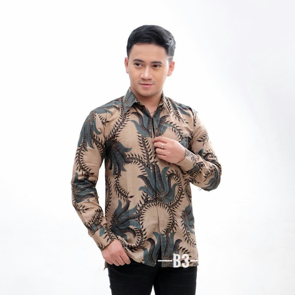 Kemeja Batik Pria Lengan Panjang // Baju Batik Pria // Batik Pria M L XL XXL XXXL