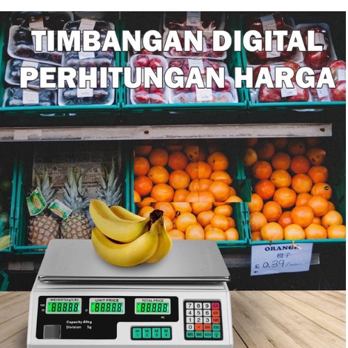 Timbangan Digital Buah dan Sayur Max. 40kg Type F-116 / Timbangan 40 KG Daging/Buah/Sayur