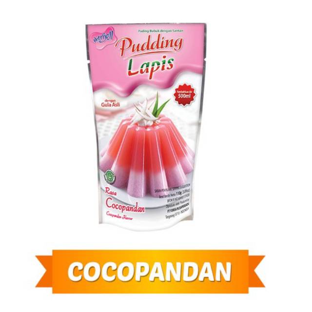 NUTRIJELL Puding Pudding Lapis Rasa Cocopandan / Cocopandan flavour