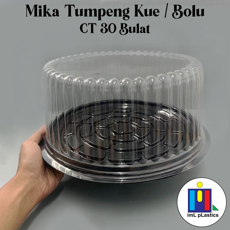 Mika tart CT 30 Bulat/ Mika puding/ Cake tray/ Mika bolu bulat - set 10pcs